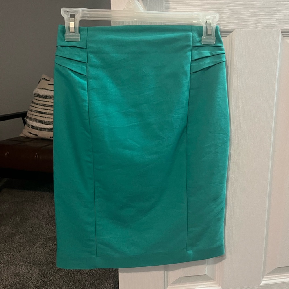 Teal Pencil Skirt